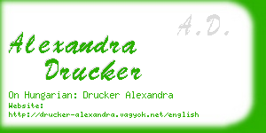 alexandra drucker business card